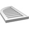 Ekena Millwork Quarter Round Top Left Surface Mount PVC Gable Vent w/ 2"W x 1-1/2"P Brickmould Frame, 14"W x 26"H GVPQL14X2602SN - alternate 3
